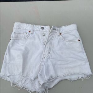 white vintage short